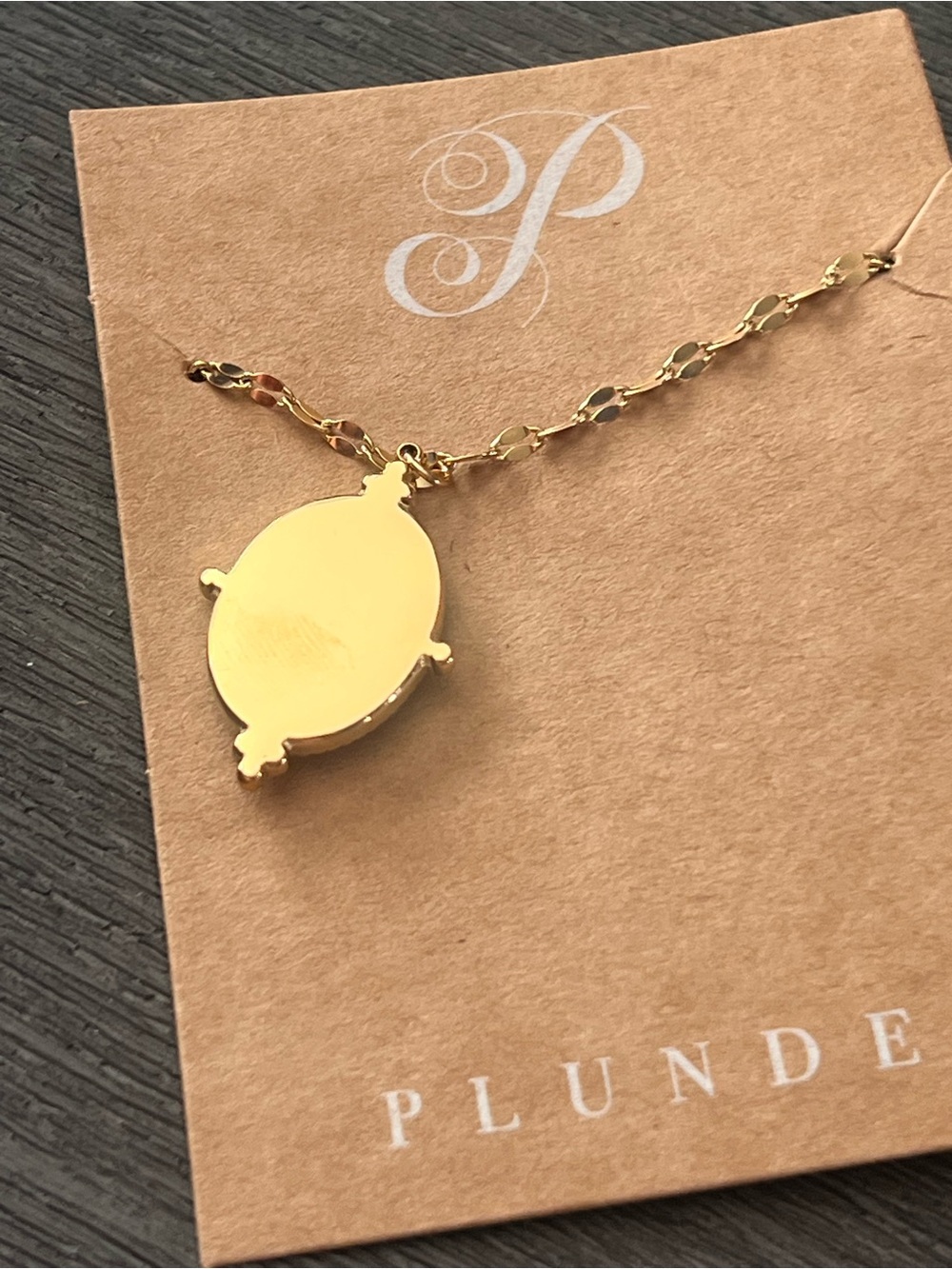 Plunder Mother of Pearl Starburst Pendant Necklace NWT Hypoallergenic - Picture 5 of 7